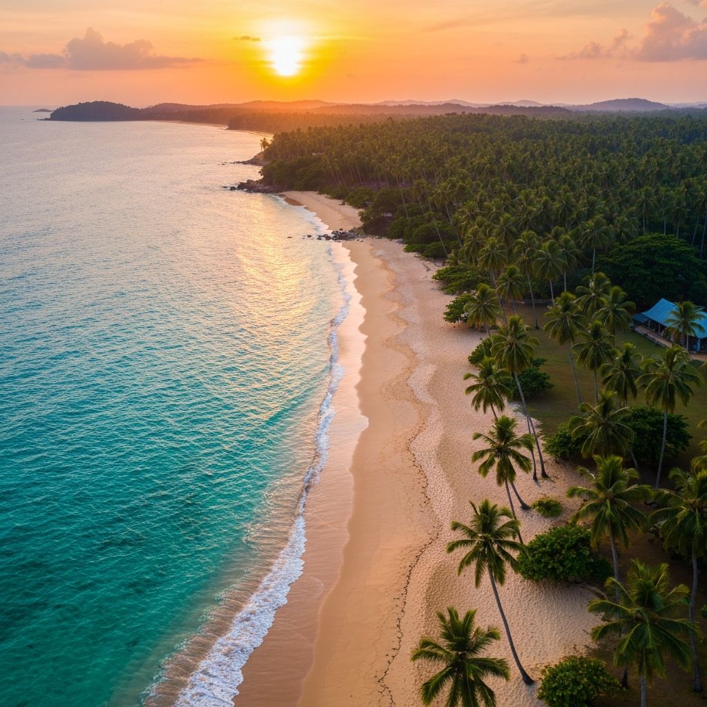 Beautiful Sri Lanka coastline